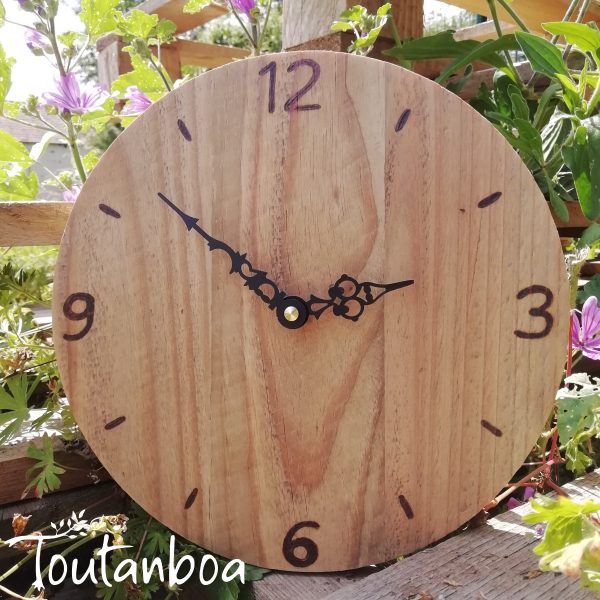 Petite horloge ronde palette